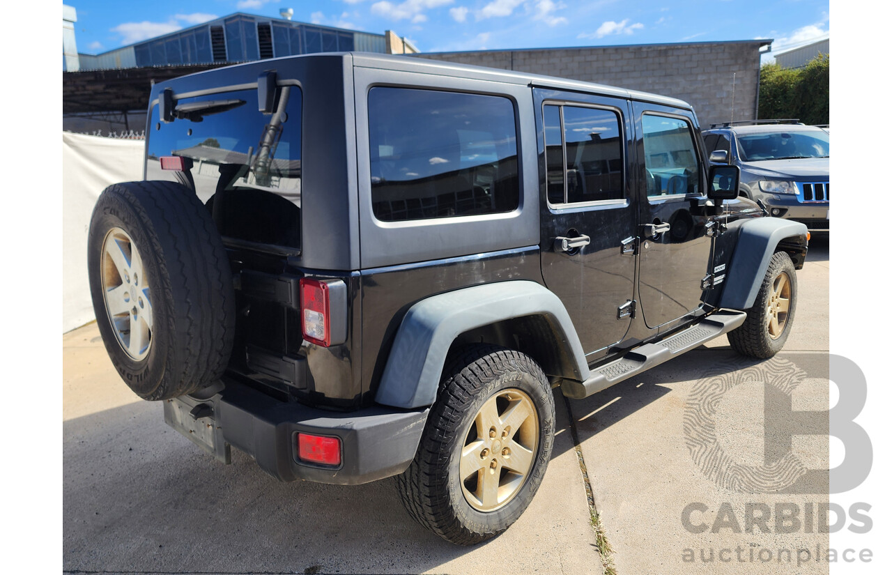 4/2012 Jeep Wrangler Unlimited Sport (4x4) JK MY12 4d Hardtop Black 3.6L