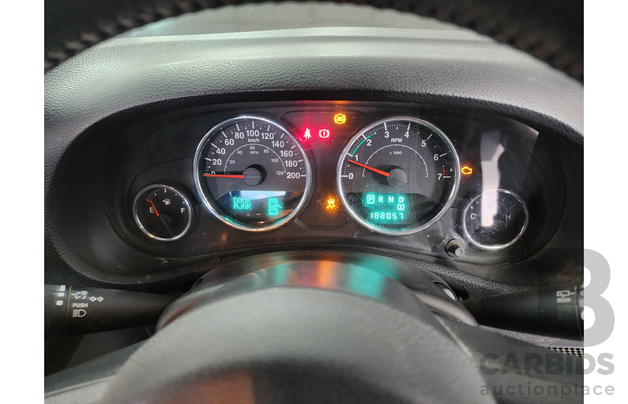 4/2012 Jeep Wrangler Unlimited Sport (4x4) JK MY12 4d Hardtop Black 3.6L