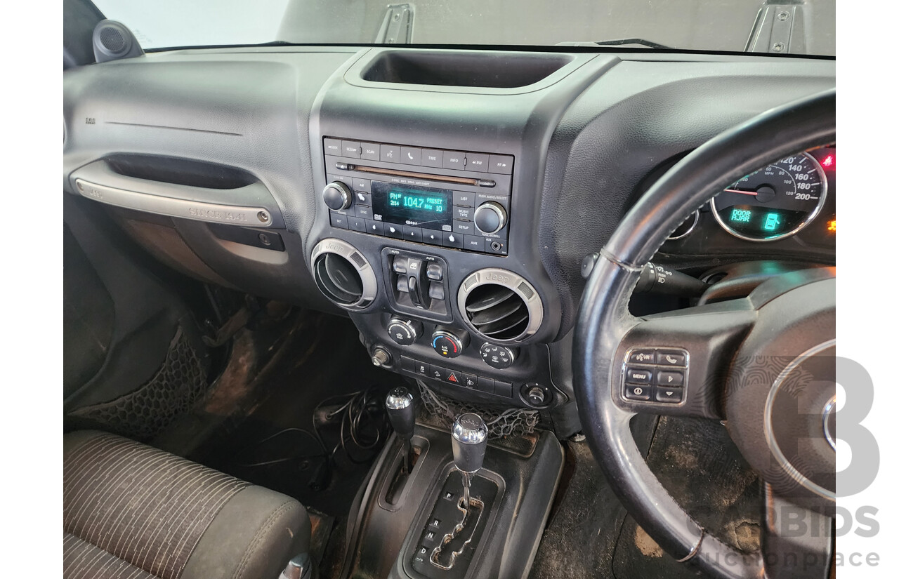 4/2012 Jeep Wrangler Unlimited Sport (4x4) JK MY12 4d Hardtop Black 3.6L