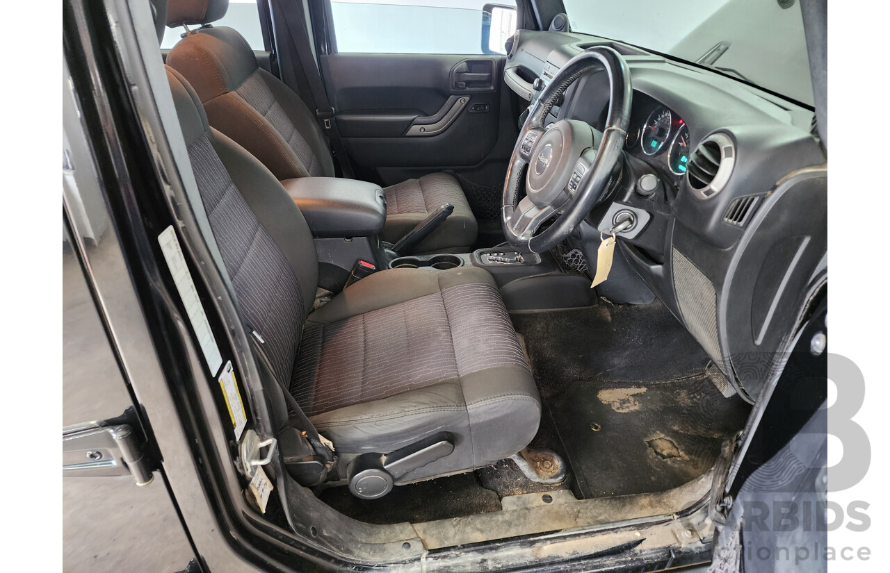 4/2012 Jeep Wrangler Unlimited Sport (4x4) JK MY12 4d Hardtop Black 3.6L