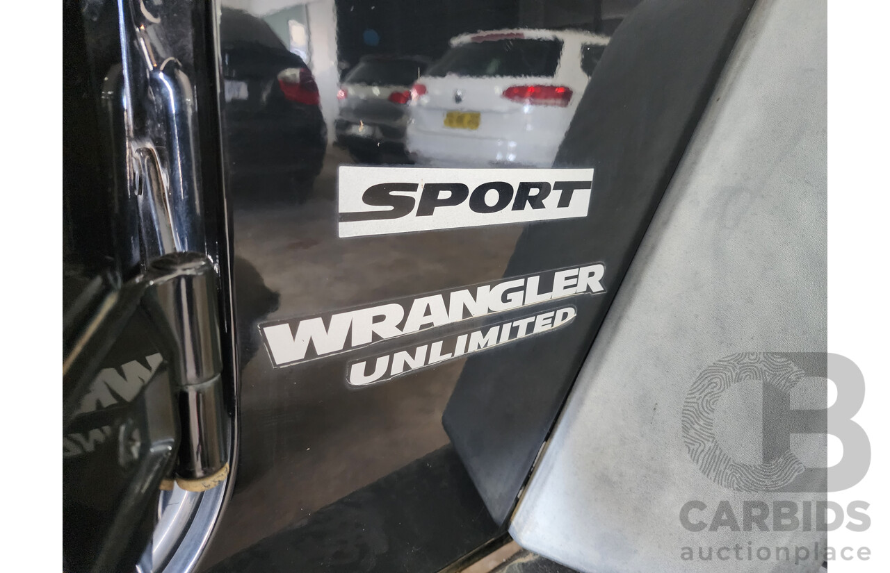 4/2012 Jeep Wrangler Unlimited Sport (4x4) JK MY12 4d Hardtop Black 3.6L