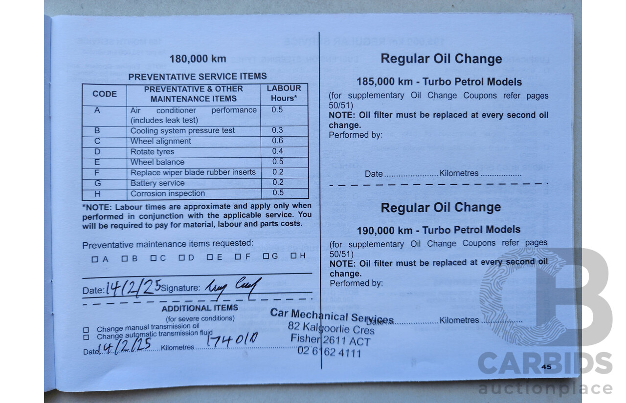 10/2008 Mitsubishi Lancer VR-X CJ 4d Sedan Blue 2.0L