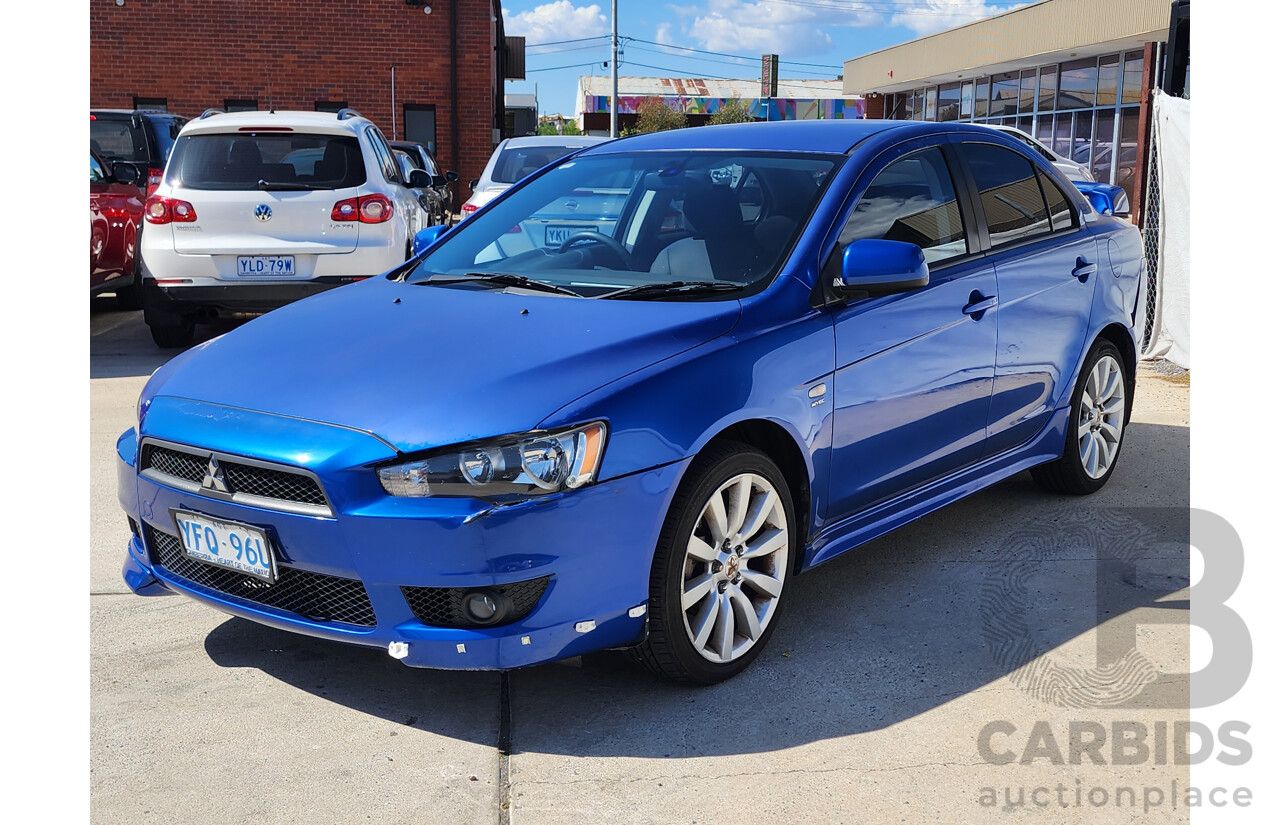 10/2008 Mitsubishi Lancer VR-X CJ 4d Sedan Blue 2.0L