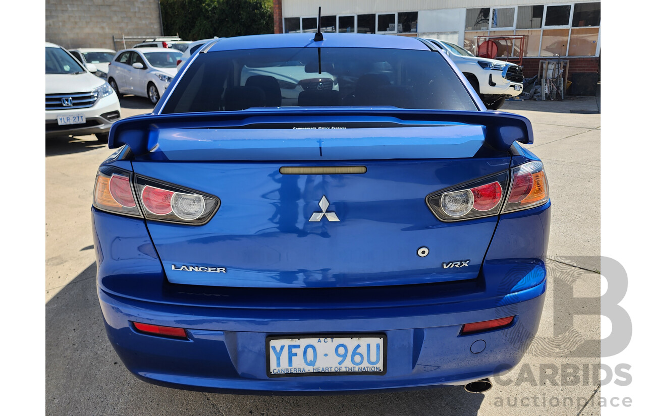 10/2008 Mitsubishi Lancer VR-X CJ 4d Sedan Blue 2.0L