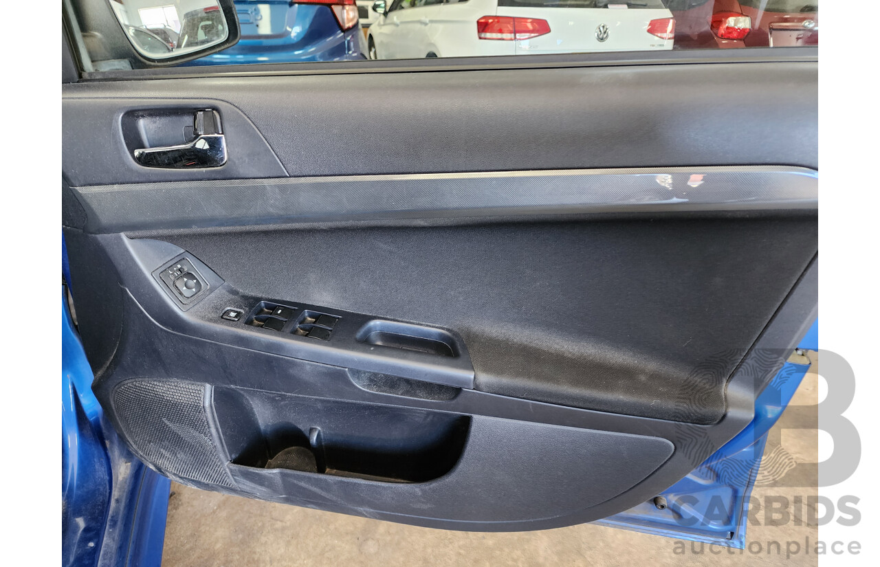 10/2008 Mitsubishi Lancer VR-X CJ 4d Sedan Blue 2.0L