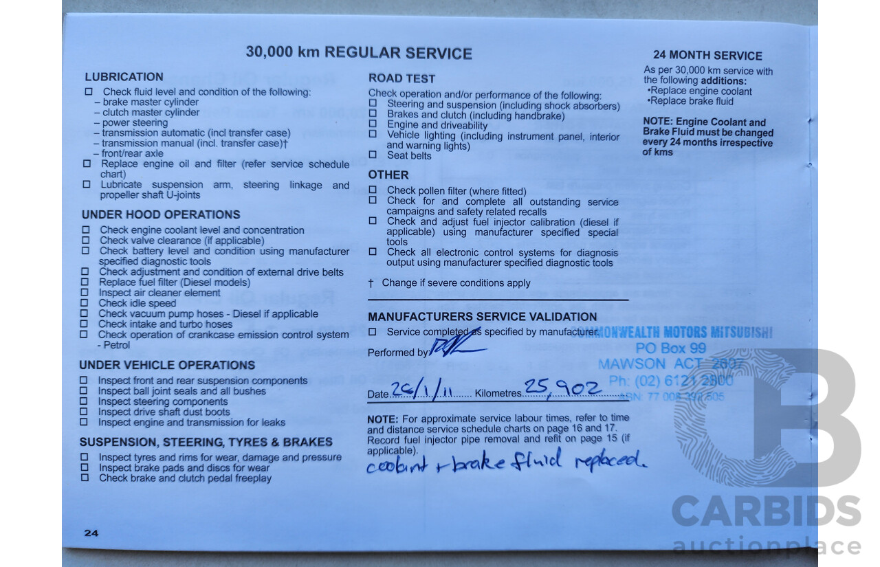 10/2008 Mitsubishi Lancer VR-X CJ 4d Sedan Blue 2.0L