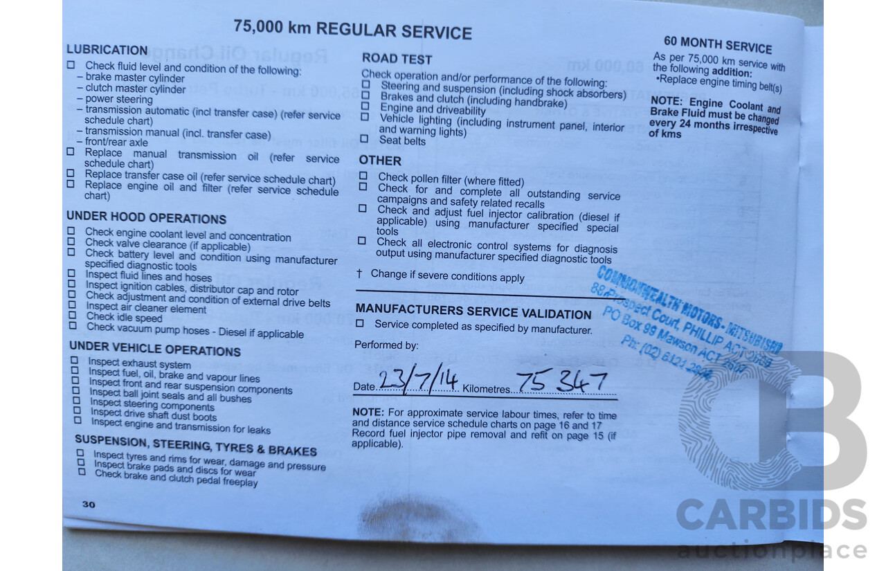 10/2008 Mitsubishi Lancer VR-X CJ 4d Sedan Blue 2.0L