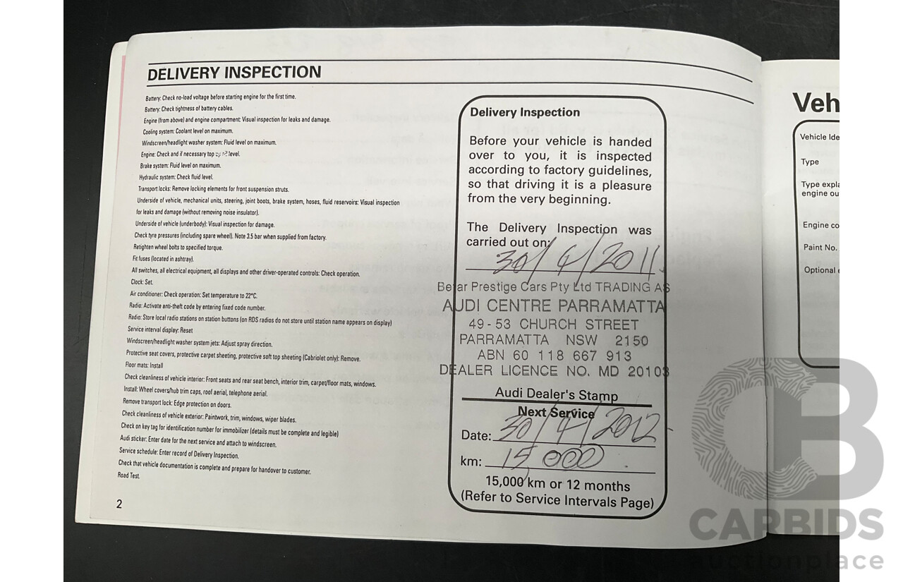 4/2011 Audi Q5 3.2 FSI Quattro 8R MY11 4d Wagon Quartz Grey Metallic V6 3.2L