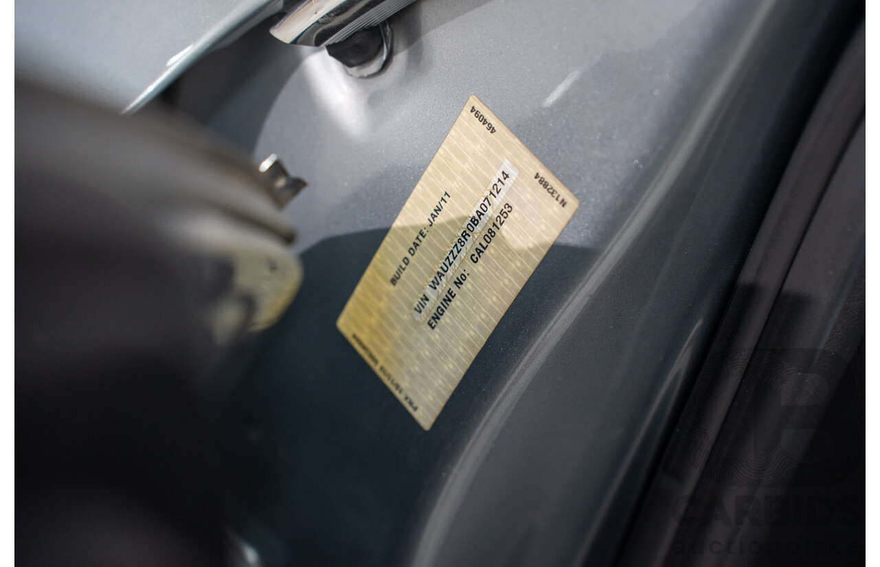 4/2011 Audi Q5 3.2 FSI Quattro 8R MY11 4d Wagon Quartz Grey Metallic V6 3.2L