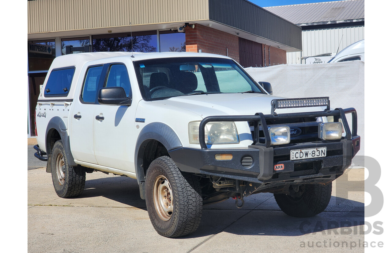 9/2008 Ford Ranger XL (4x4) PJ 07 UPGRADE Dual Cab P/Up White 3.0L