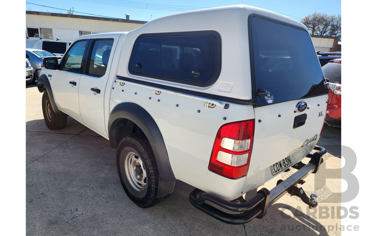 9/2008 Ford Ranger XL (4x4) PJ 07 UPGRADE Dual Cab P/Up White 3.0L