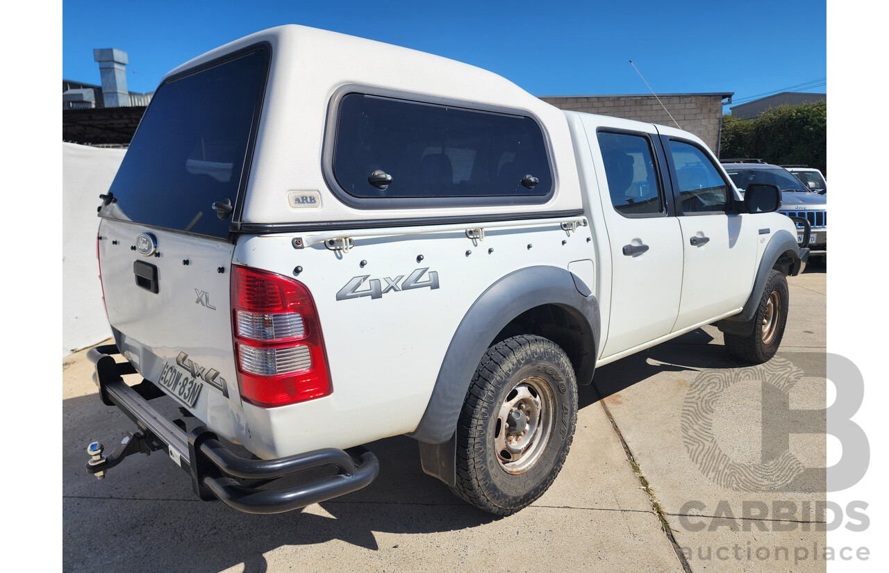 9/2008 Ford Ranger XL (4x4) PJ 07 UPGRADE Dual Cab P/Up White 3.0L
