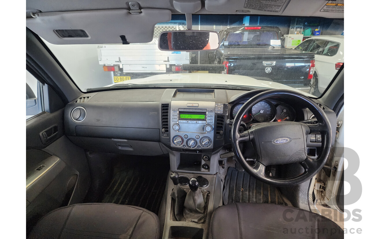 9/2008 Ford Ranger XL (4x4) PJ 07 UPGRADE Dual Cab P/Up White 3.0L