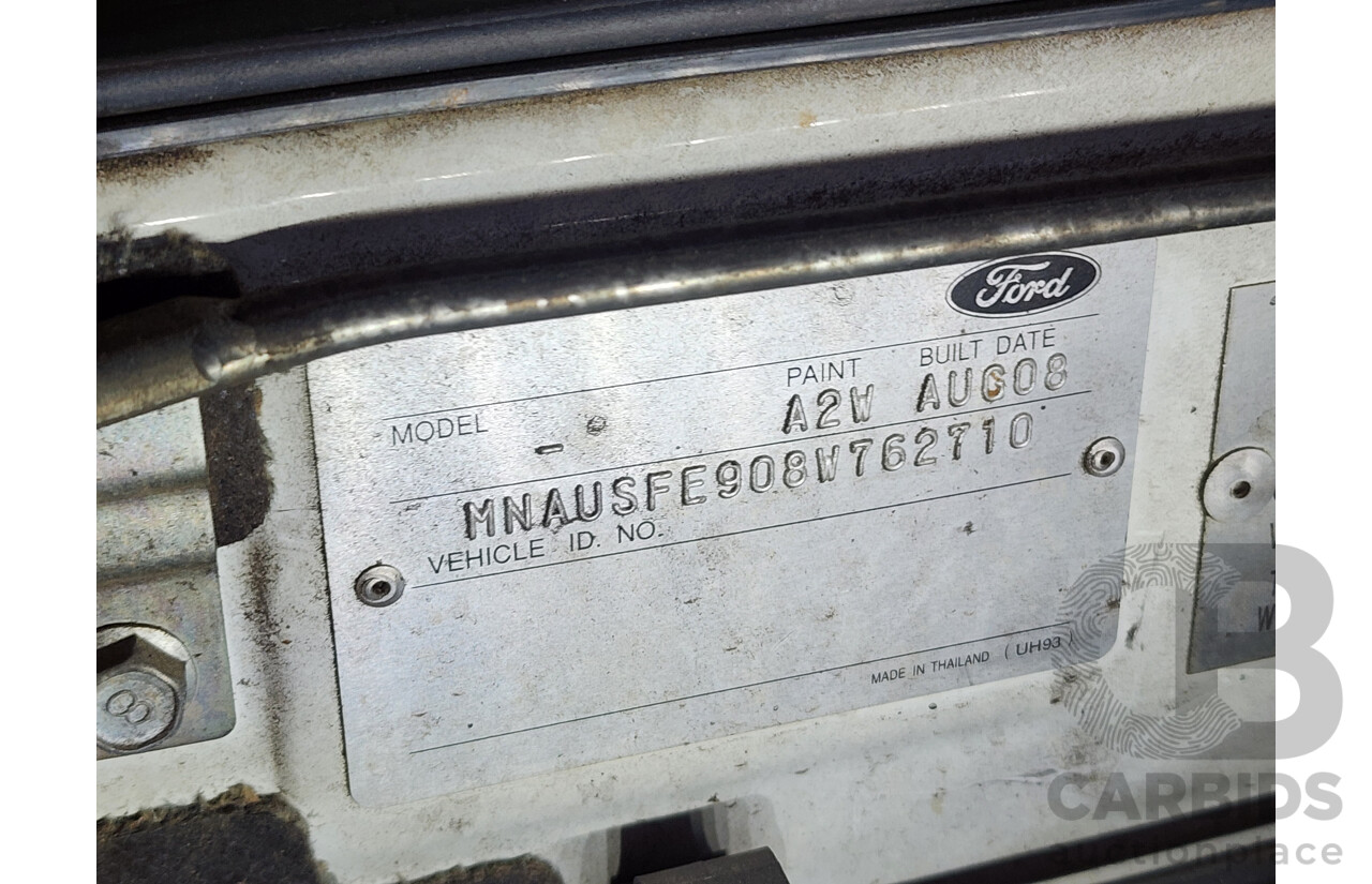 9/2008 Ford Ranger XL (4x4) PJ 07 UPGRADE Dual Cab P/Up White 3.0L