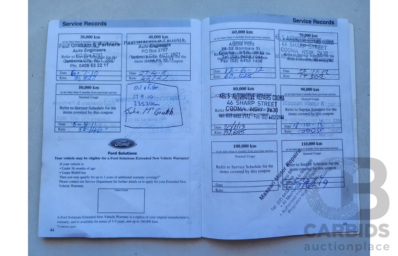 9/2008 Ford Ranger XL (4x4) PJ 07 UPGRADE Dual Cab P/Up White 3.0L