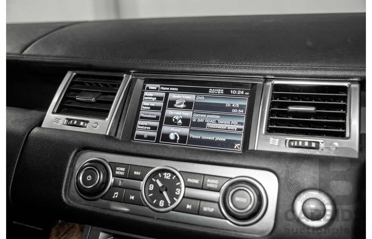 8/2012 Range Rover Range Rover Sport 3.0 SDV6 MY12 4d Wagon Santorini Black Metallic Turbo Diesel V6 3.0L