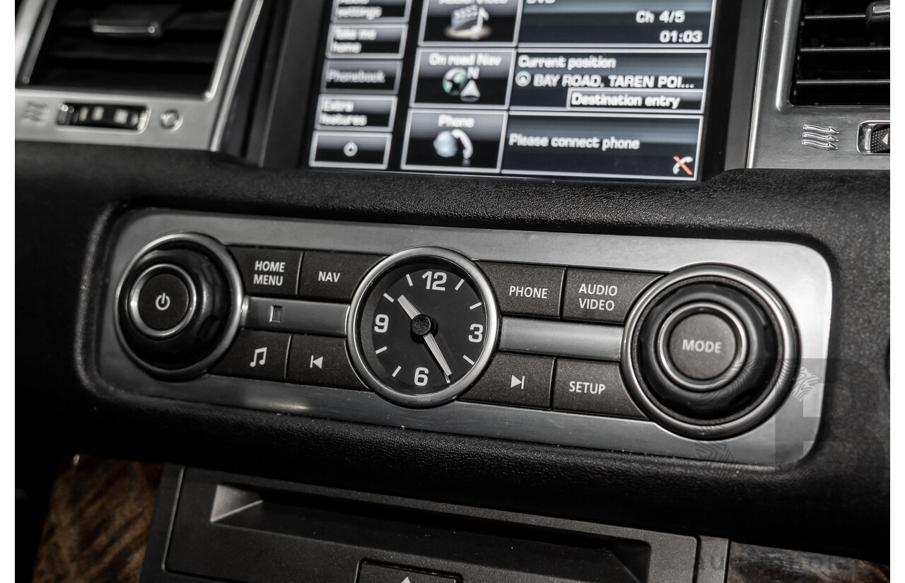 8/2012 Range Rover Range Rover Sport 3.0 SDV6 MY12 4d Wagon Santorini Black Metallic Turbo Diesel V6 3.0L