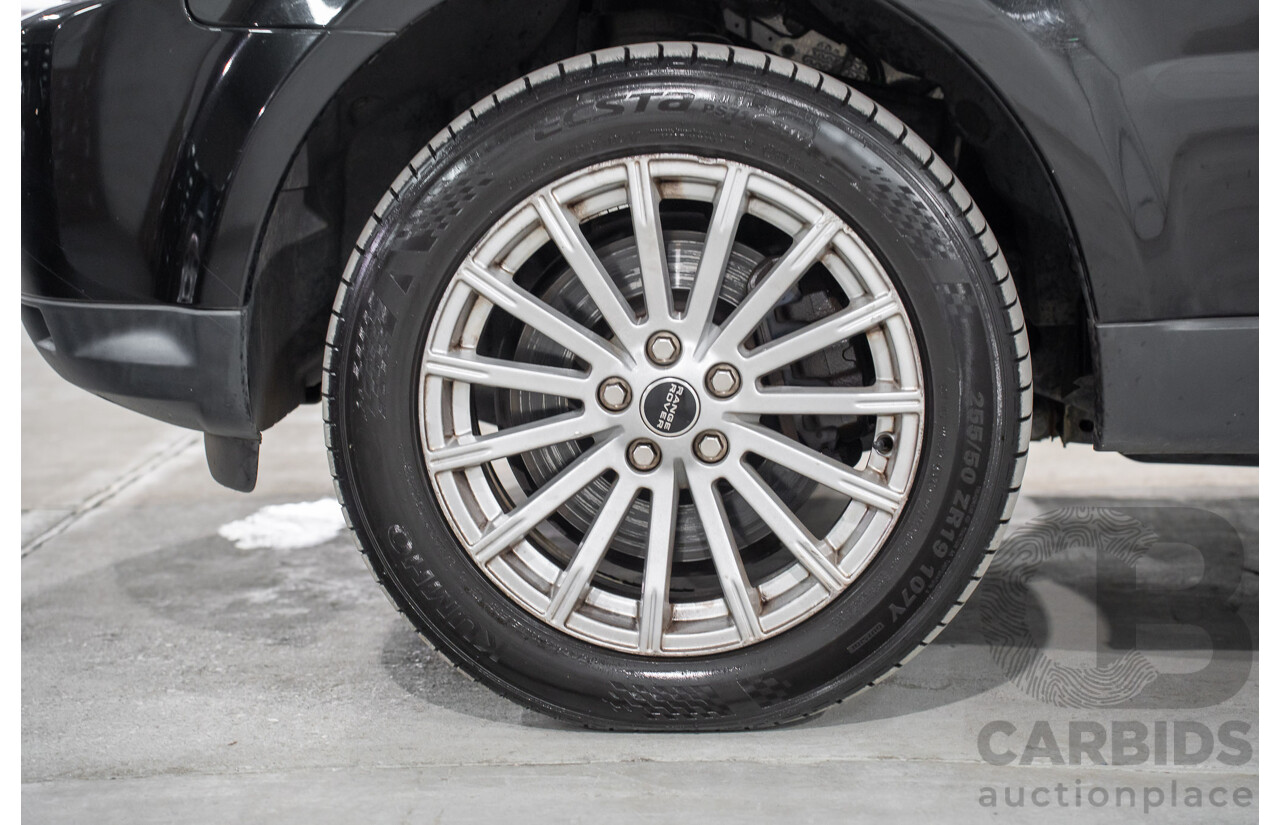 8/2012 Range Rover Range Rover Sport 3.0 SDV6 MY12 4d Wagon Santorini Black Metallic Turbo Diesel V6 3.0L