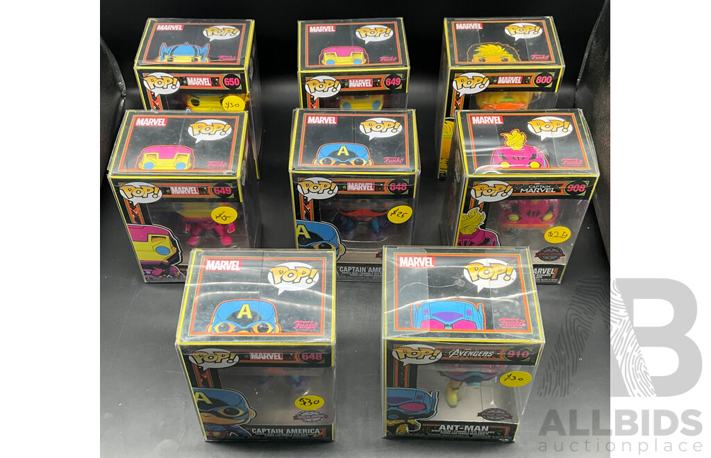 Marvel Pop! Collectable Figurines - Lot of 8 - ORP $239.99