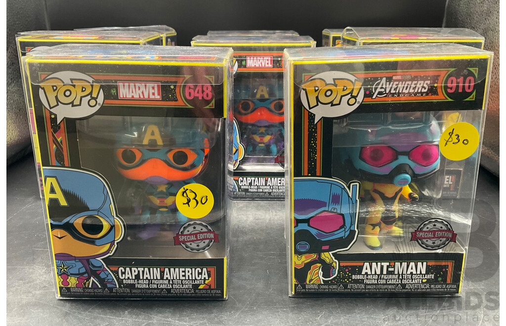 Marvel Pop! Collectable Figurines - Lot of 8 - ORP $239.99