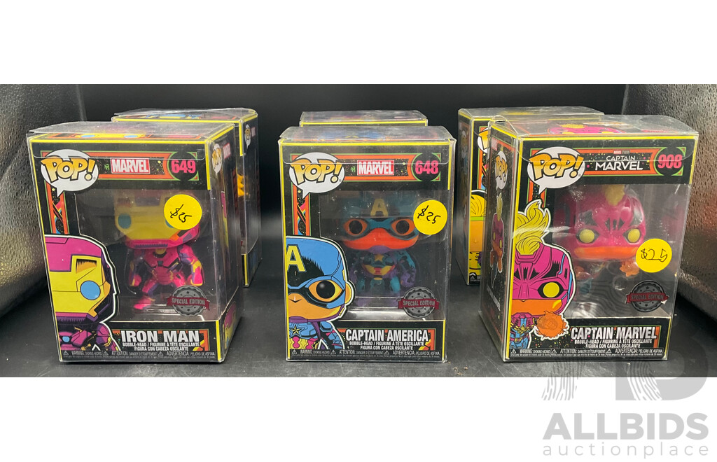 Marvel Pop! Collectable Figurines - Lot of 8 - ORP $239.99