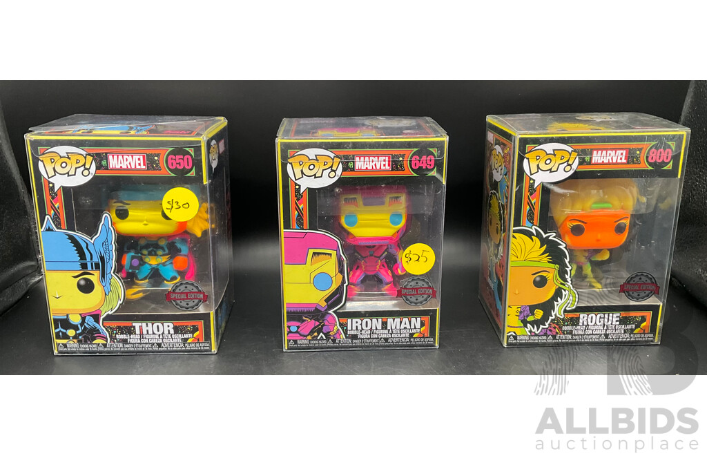 Marvel Pop! Collectable Figurines - Lot of 8 - ORP $239.99