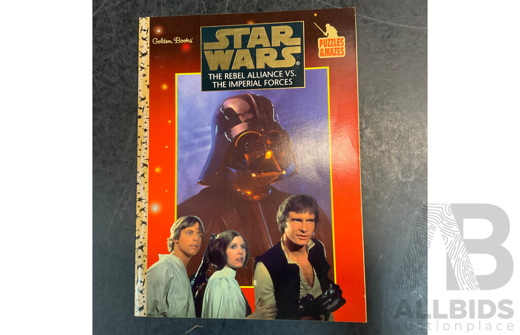 Assorted STAR WARS Collectible Cards & Books & Puzzle & More