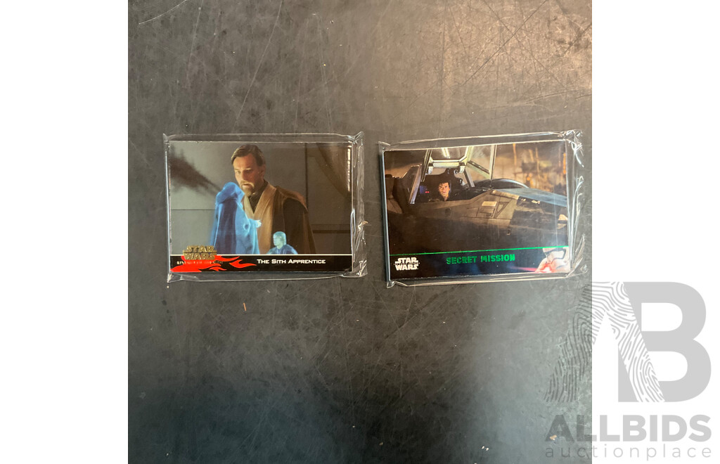 Assorted STAR WARS Collectible Cards & Books & Puzzle & More