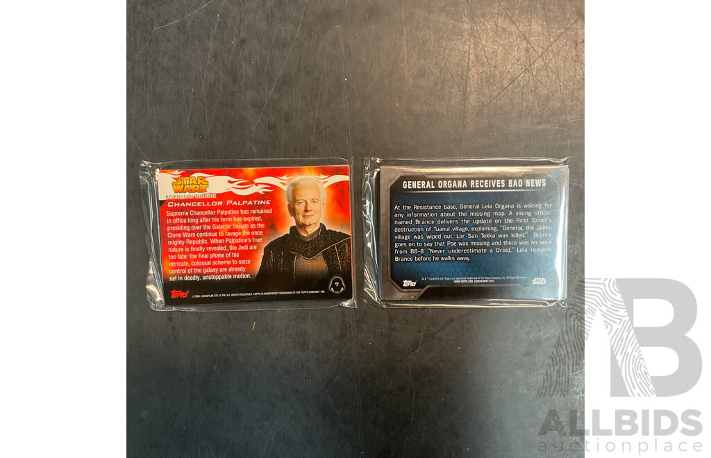 Assorted STAR WARS Collectible Cards & Books & Puzzle & More