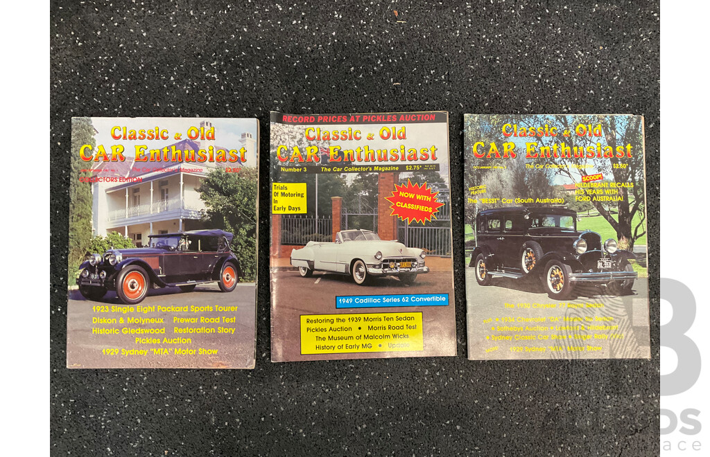 Collection of 25 Vintage SPORTS CAR Magazines (1983-1990) and 3 Vinage 1987 Classic & Old CAR Enthusiast