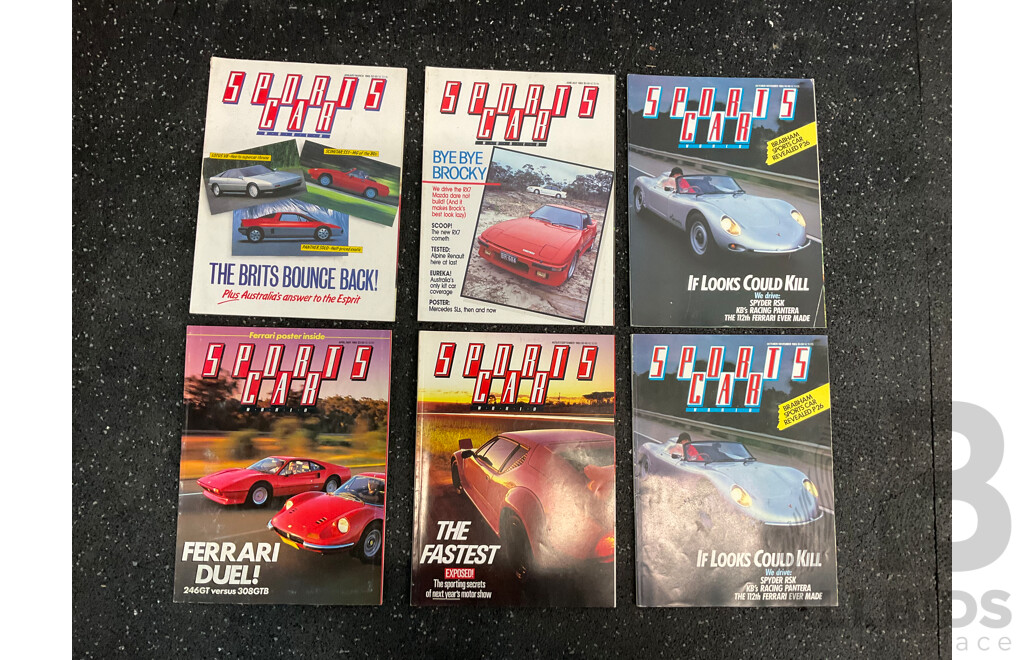 Collection of 25 Vintage SPORTS CAR Magazines (1983-1990) and 3 Vinage 1987 Classic & Old CAR Enthusiast
