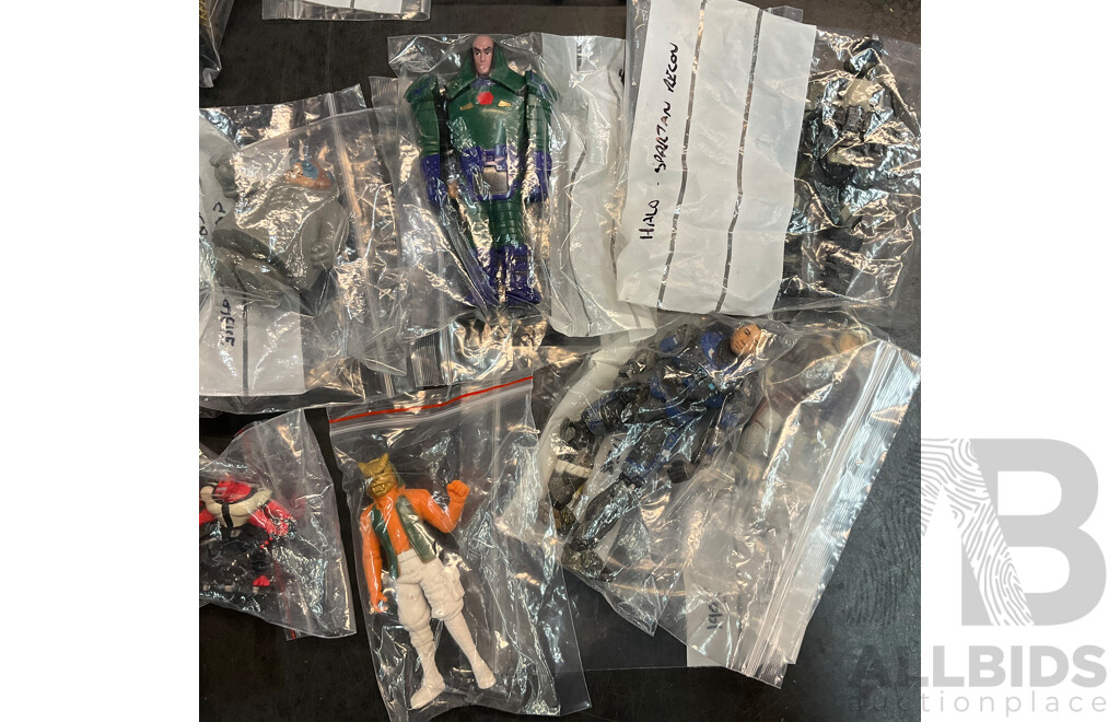 Vintage Collection of Action Figure Included YU GI OH, A.T.O.M.5, WWE, Power Ranger & More