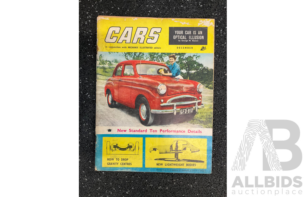 Collection of 11 Vintage Magazines,  Including CARS Today (1954-56) and WHEELS (1654,1957)