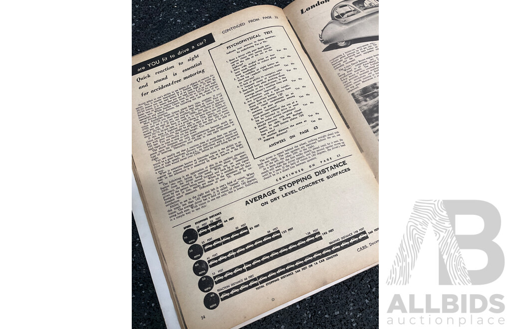 Collection of 11 Vintage Magazines,  Including CARS Today (1954-56) and WHEELS (1654,1957)