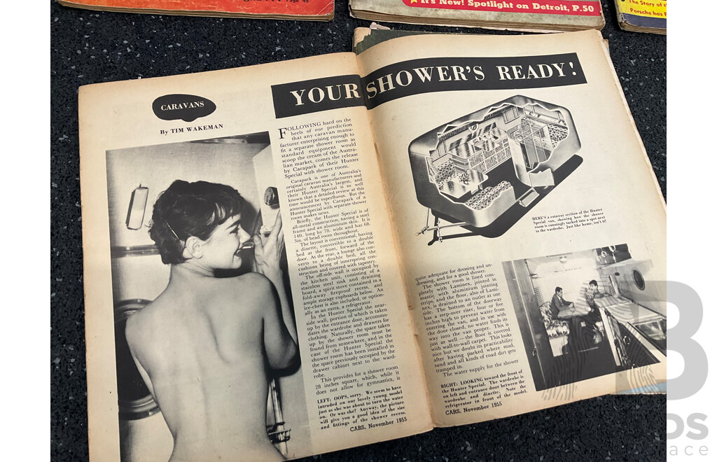 Collection of 11 Vintage Magazines,  Including CARS Today (1954-56) and WHEELS (1654,1957)