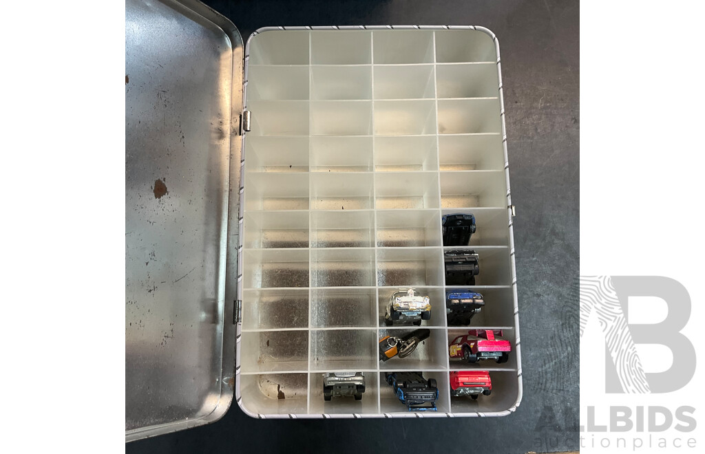 Assorted Action Figure Parts /Accessories & 2 Model Car Storage Box & More