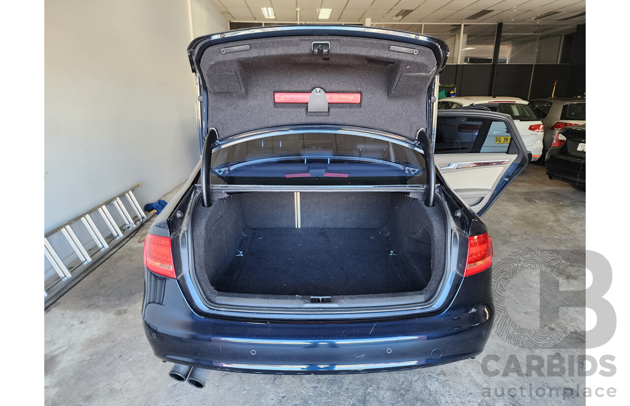 2/2012 Audi A4 2.0 TFSI Quattro B8 (8K) MY12 4d Sedan Blue 2.0L