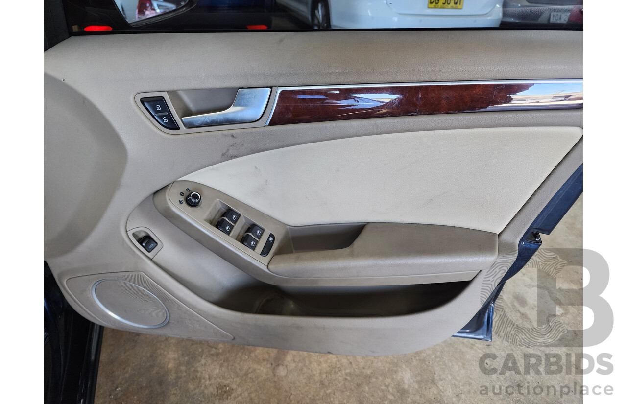 2/2012 Audi A4 2.0 TFSI Quattro B8 (8K) MY12 4d Sedan Blue 2.0L