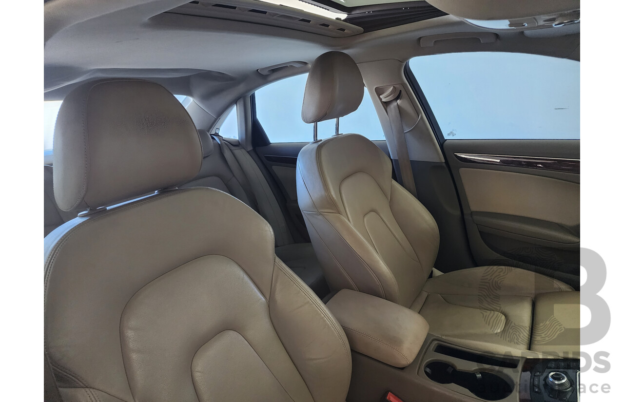 2/2012 Audi A4 2.0 TFSI Quattro B8 (8K) MY12 4d Sedan Blue 2.0L