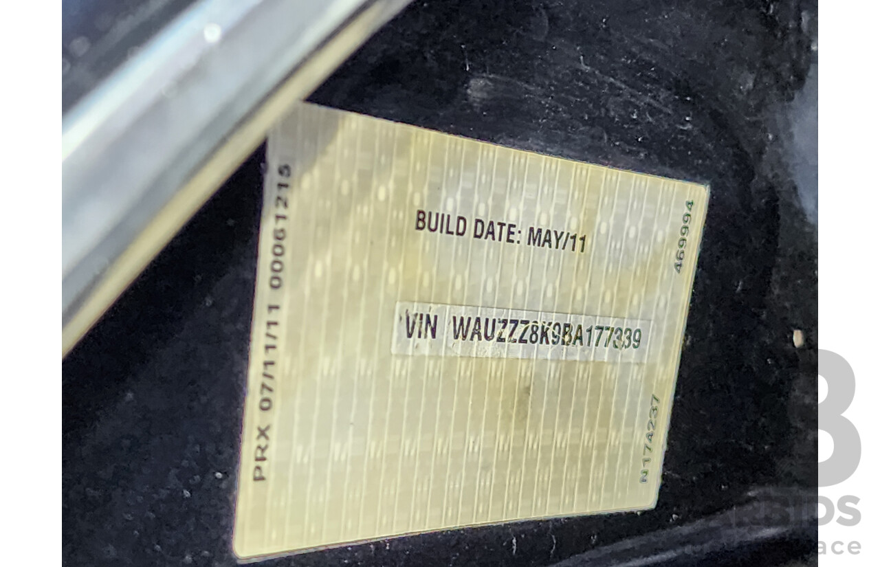 2/2012 Audi A4 2.0 TFSI Quattro B8 (8K) MY12 4d Sedan Blue 2.0L