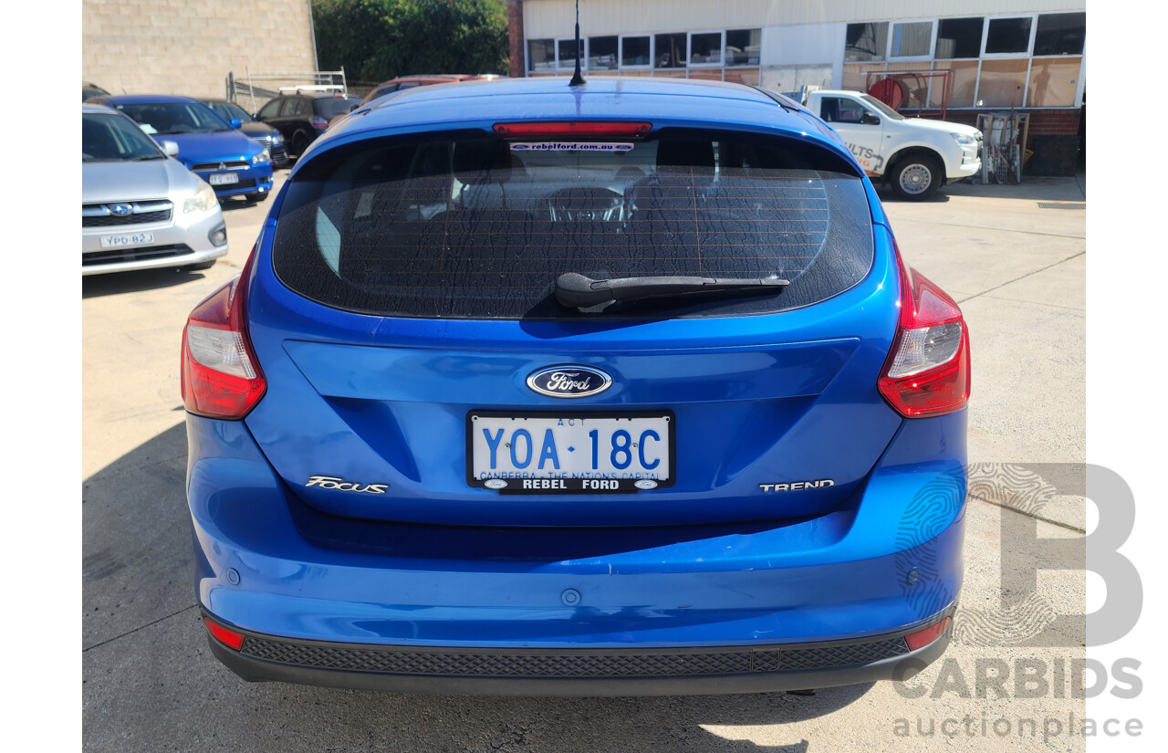 4/2013 Ford Focus Trend LW MK2 5d Hatchback Blue 2.0L