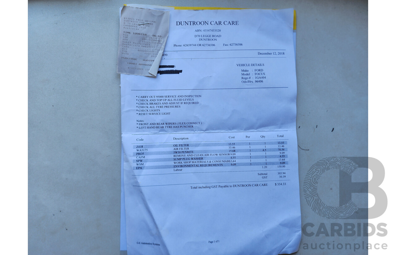 4/2013 Ford Focus Trend LW MK2 5d Hatchback Blue 2.0L