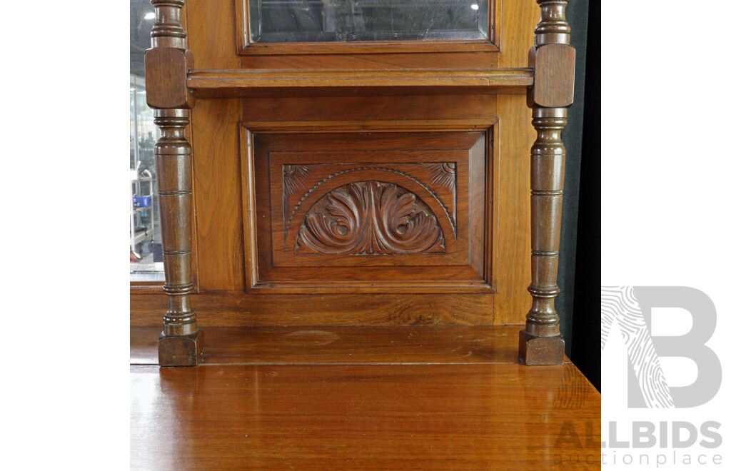 Edwardian Pine Mirror Back Sideboard