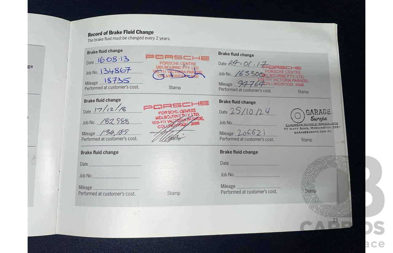 8/2011 Porsche Cayman 987 MY11 2d Coupe Basalt Black Metallic 2.9L