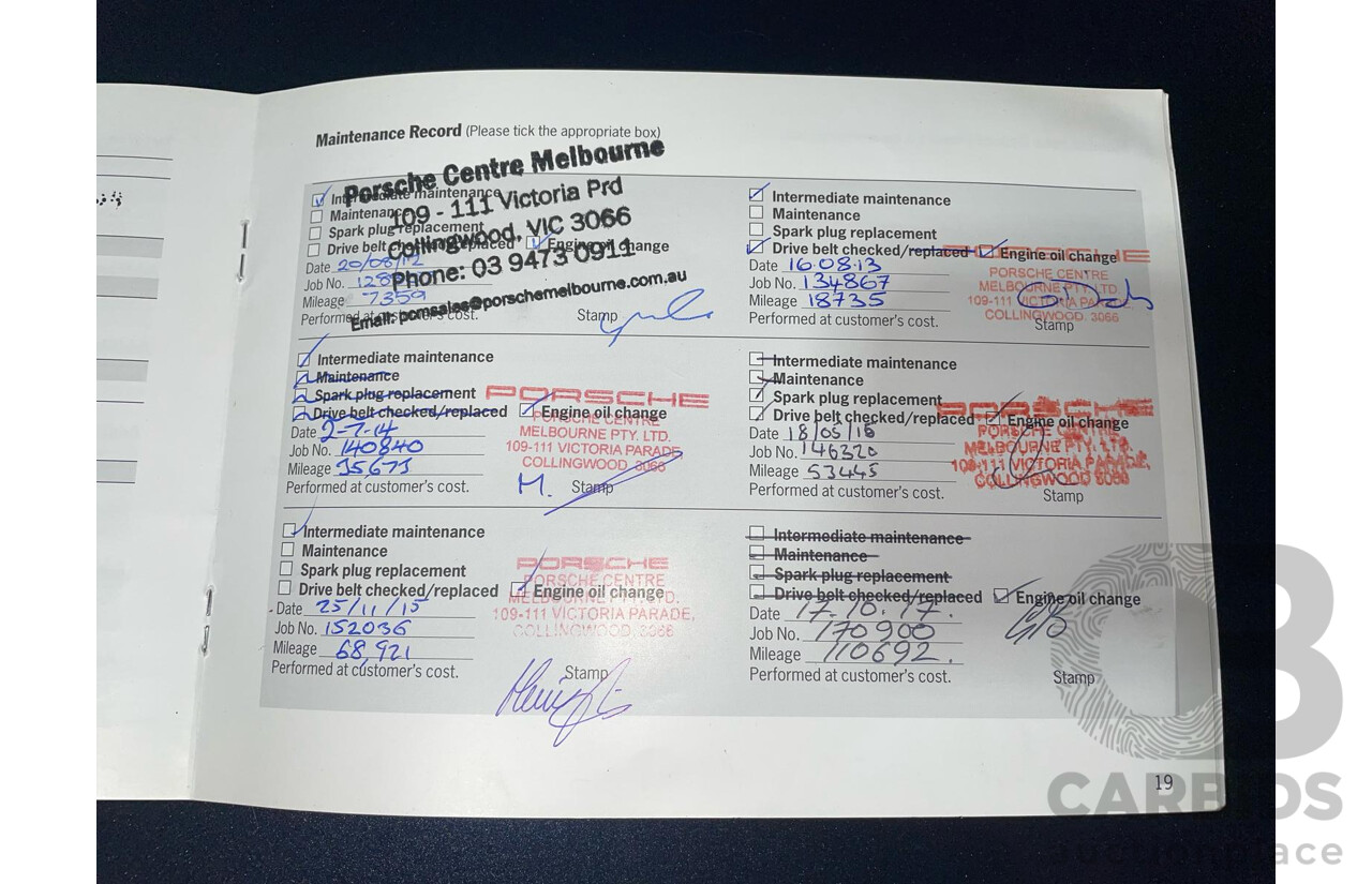 8/2011 Porsche Cayman 987 MY11 2d Coupe Basalt Black Metallic 2.9L