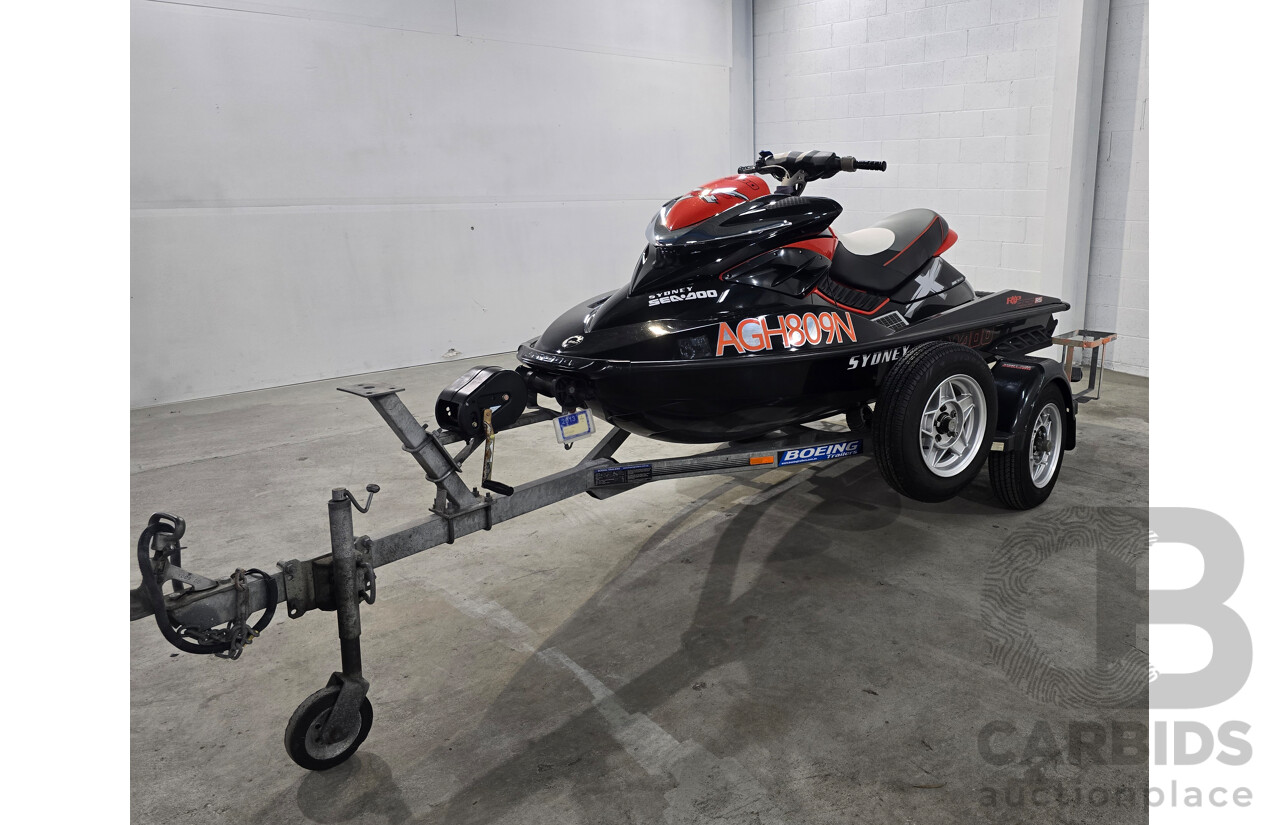 2011 Seadoo RXP-X 255 RS Personal Watercraft Dragon Red/ Black Supercharged 1494cc - On Trailer