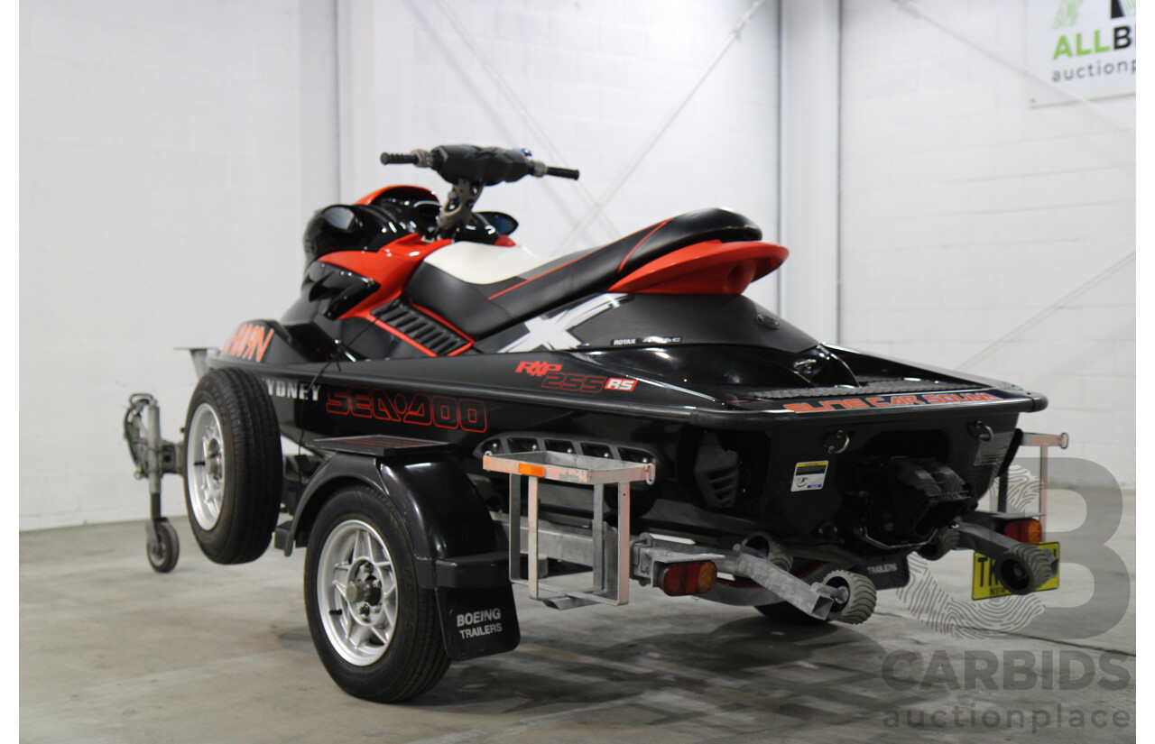 2011 Seadoo RXP-X 255 RS Personal Watercraft Dragon Red/ Black Supercharged 1494cc - On Trailer