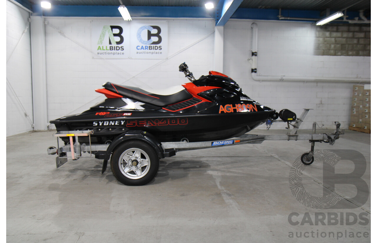 2011 Seadoo RXP-X 255 RS Personal Watercraft Dragon Red/ Black Supercharged 1494cc - On Trailer