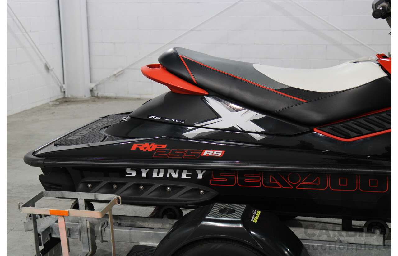 2011 Seadoo RXP-X 255 RS Personal Watercraft Dragon Red/ Black Supercharged 1494cc - On Trailer