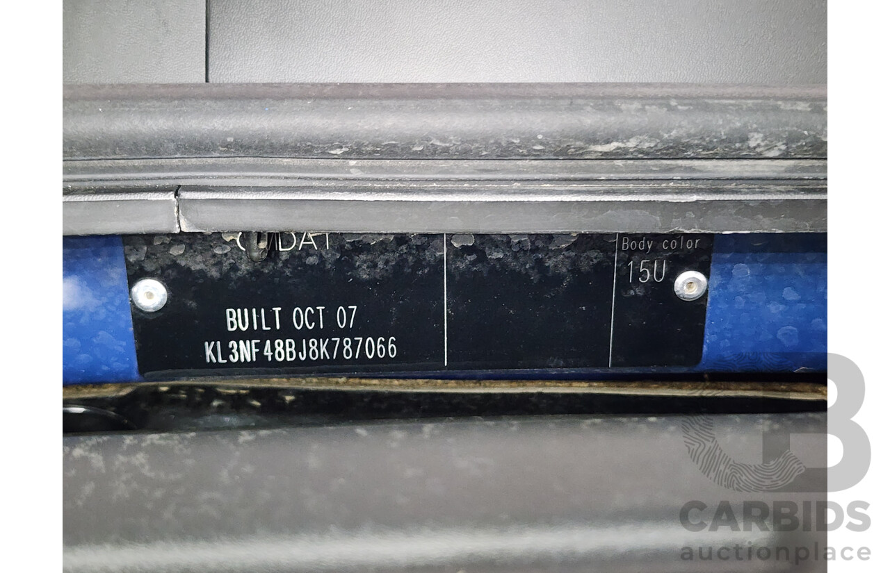 11/2007 Holden Viva  JF MY07 5d Hatchback Blue 1.8L